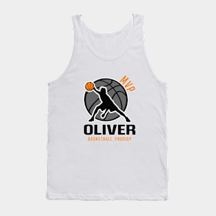 Oliver MVP Custom Player Basketball Prodigy Your Name Tank Top
